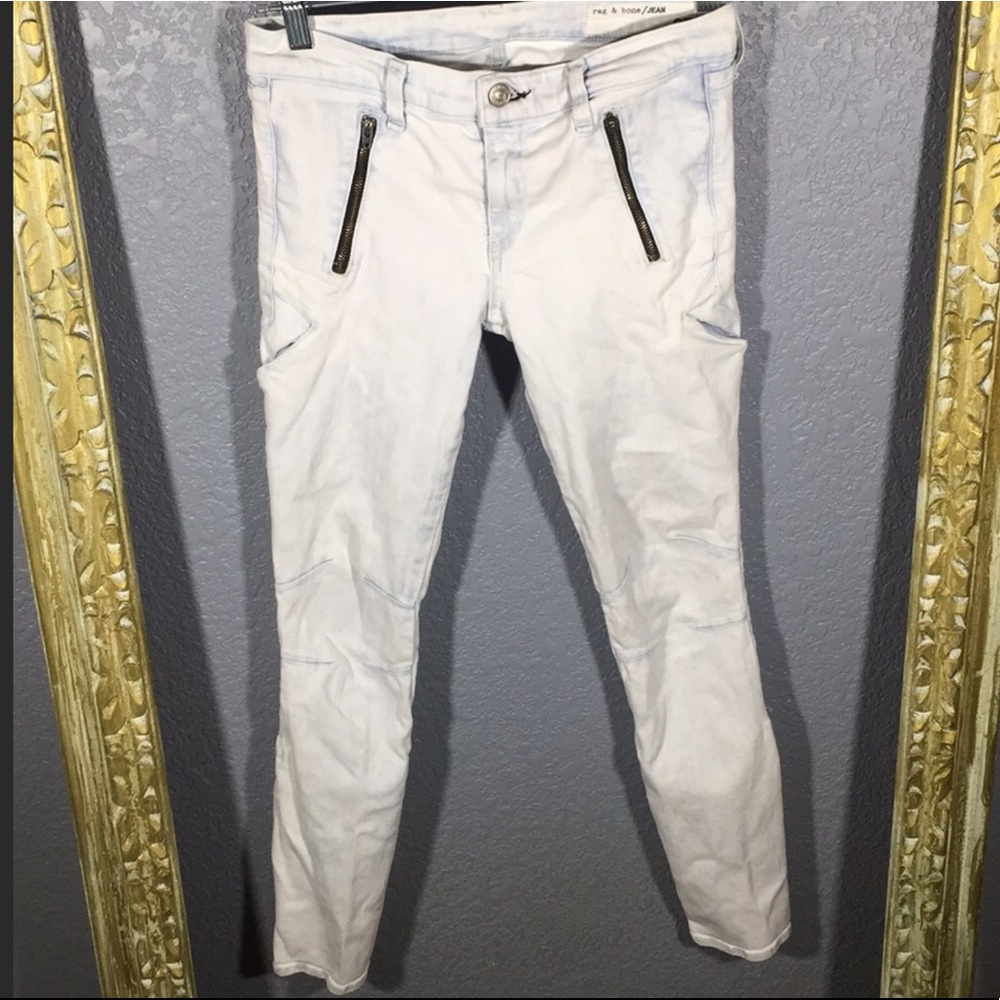 Uec Rag & Bone Bleached Jeans Sz 27 - image 1